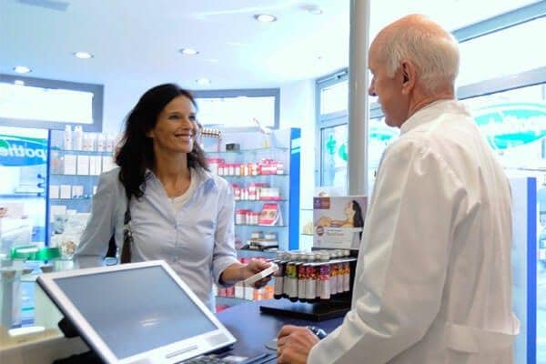 woman at pharmacy